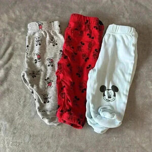 Disney  - Mickey Mouse - set of 3 pairs of infant pants. Size 3 months